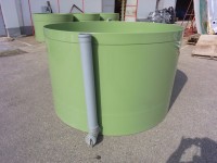 Odchovná kruhová nádrž o průměru 2 500 mm - barva šedá